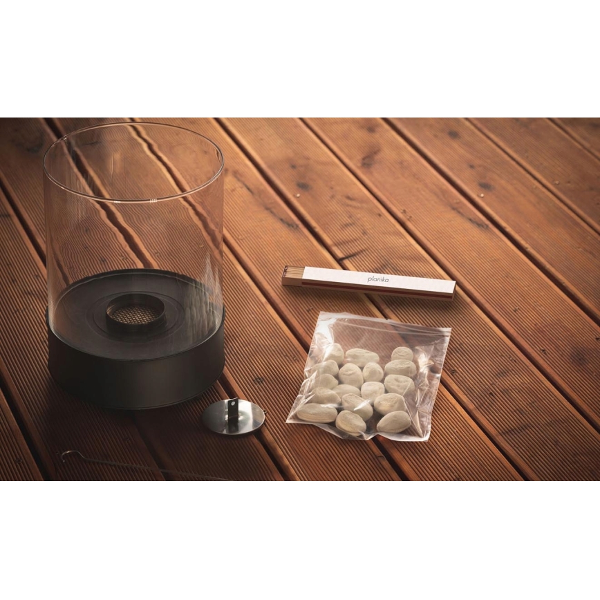 Planika - biokamin 32,1x25,1 cm 2,5kW crna