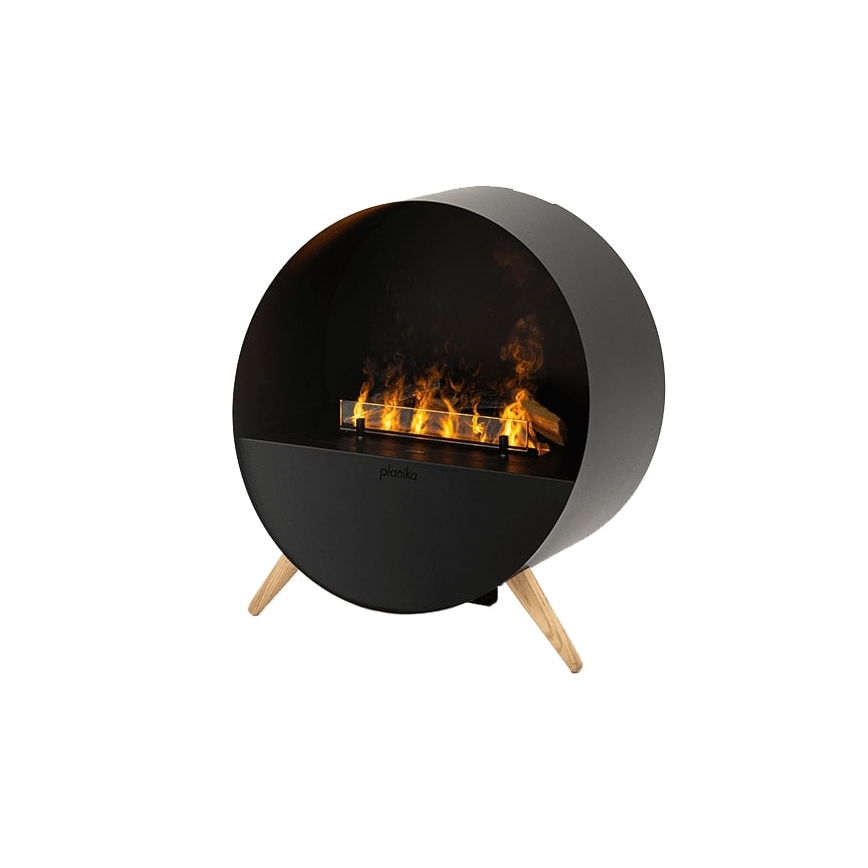 Planika - Kamin na vodenu paru na daljinsko upravljanje 72,9x65,3 cm 125W/230V crna