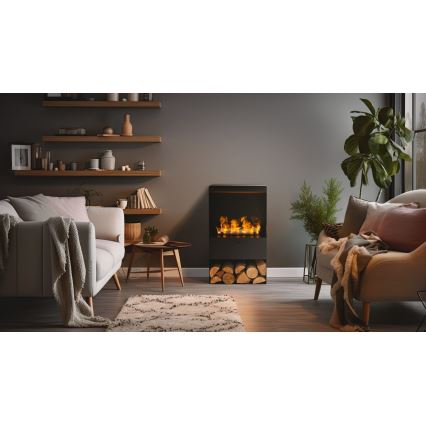 Planika - Kamin na vodenu paru na daljinsko upravljanje 83x48 cm 125W/230V crna