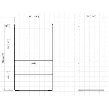 Planika - Kamin na vodenu paru na daljinsko upravljanje 83x48 cm 125W/230V crna