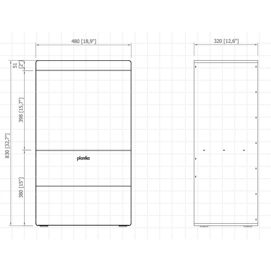 Planika - Kamin na vodenu paru na daljinsko upravljanje 83x48 cm 125W/230V crna