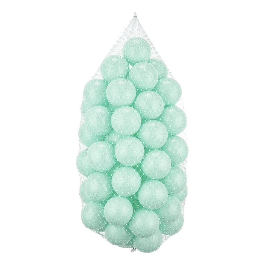 Plastične loptice za igru 50 kom pr. 7 cm menta