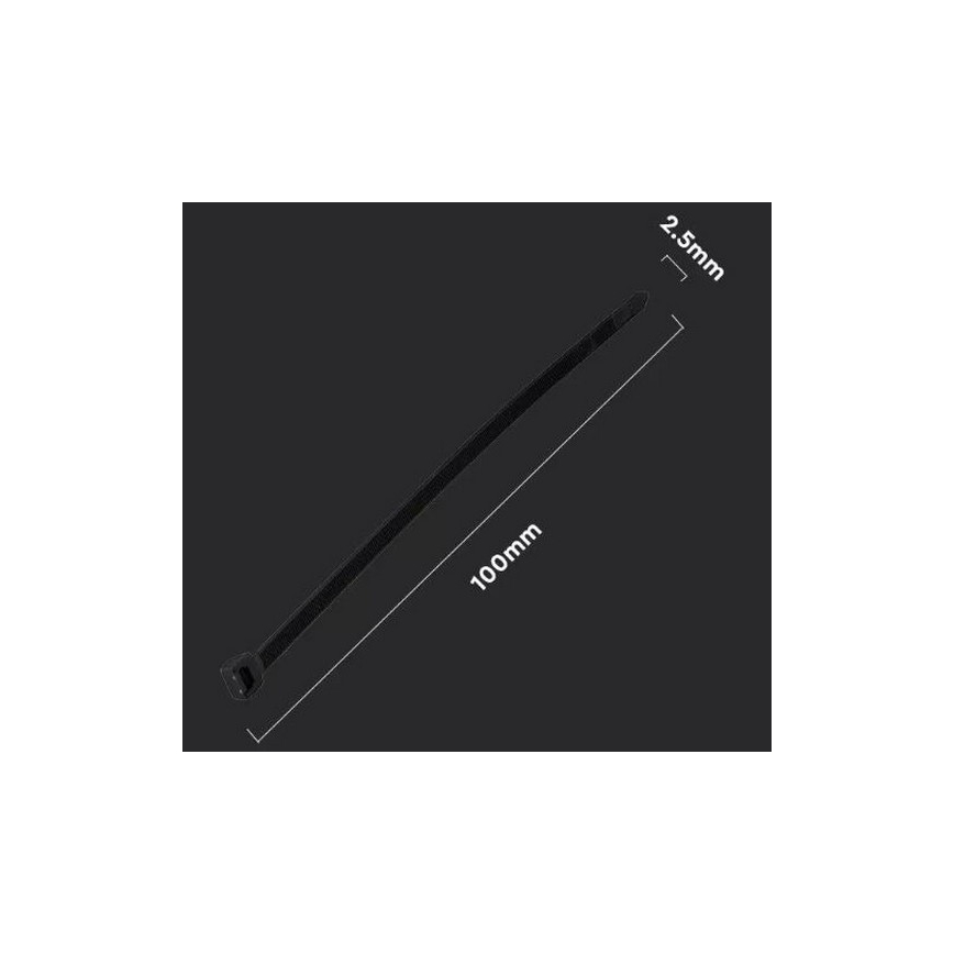 Plastične vezice 2,5x100mm 100 kom crna