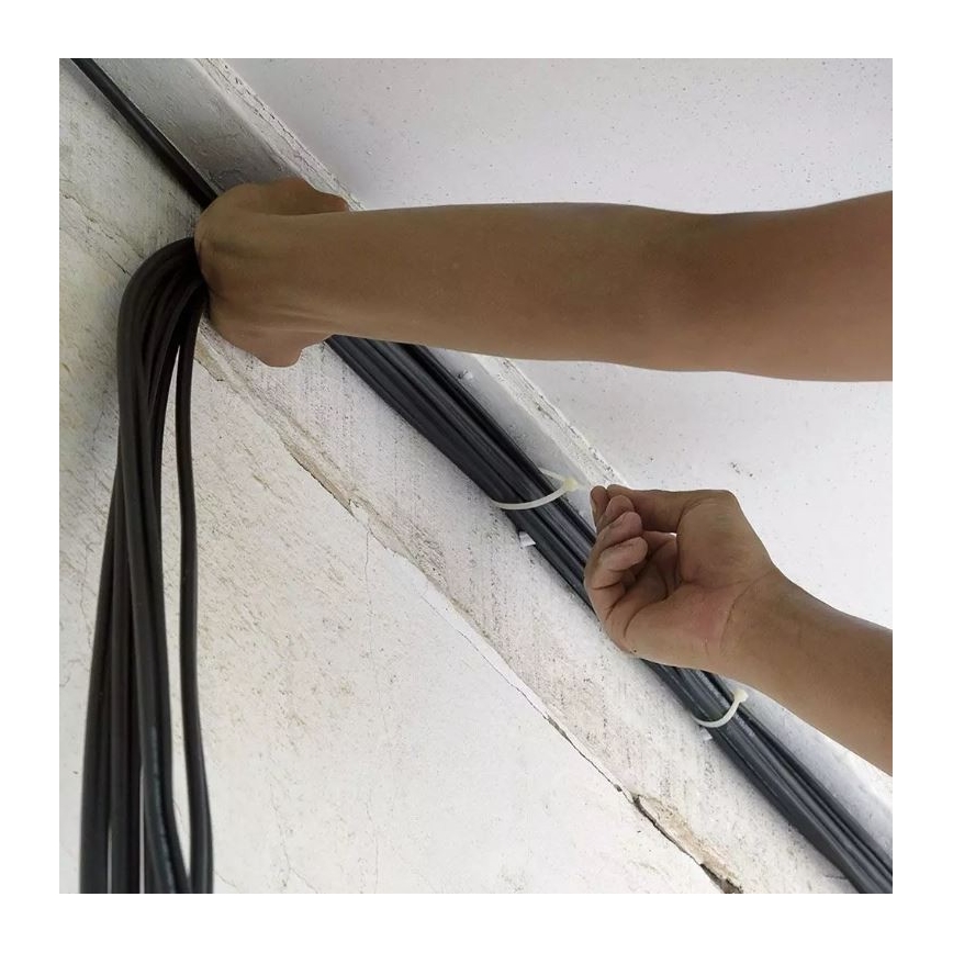 Plastične vezice 2,5x100mm 100kom bijela