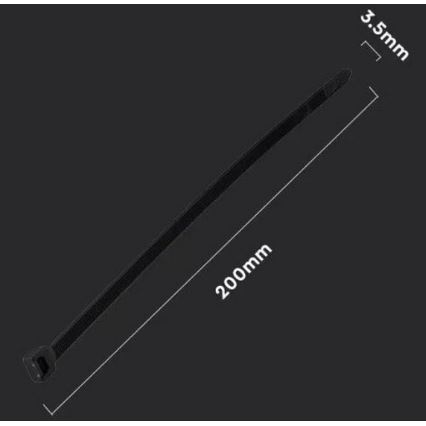 Plastične vezice 3,5x200mm 100kom crna