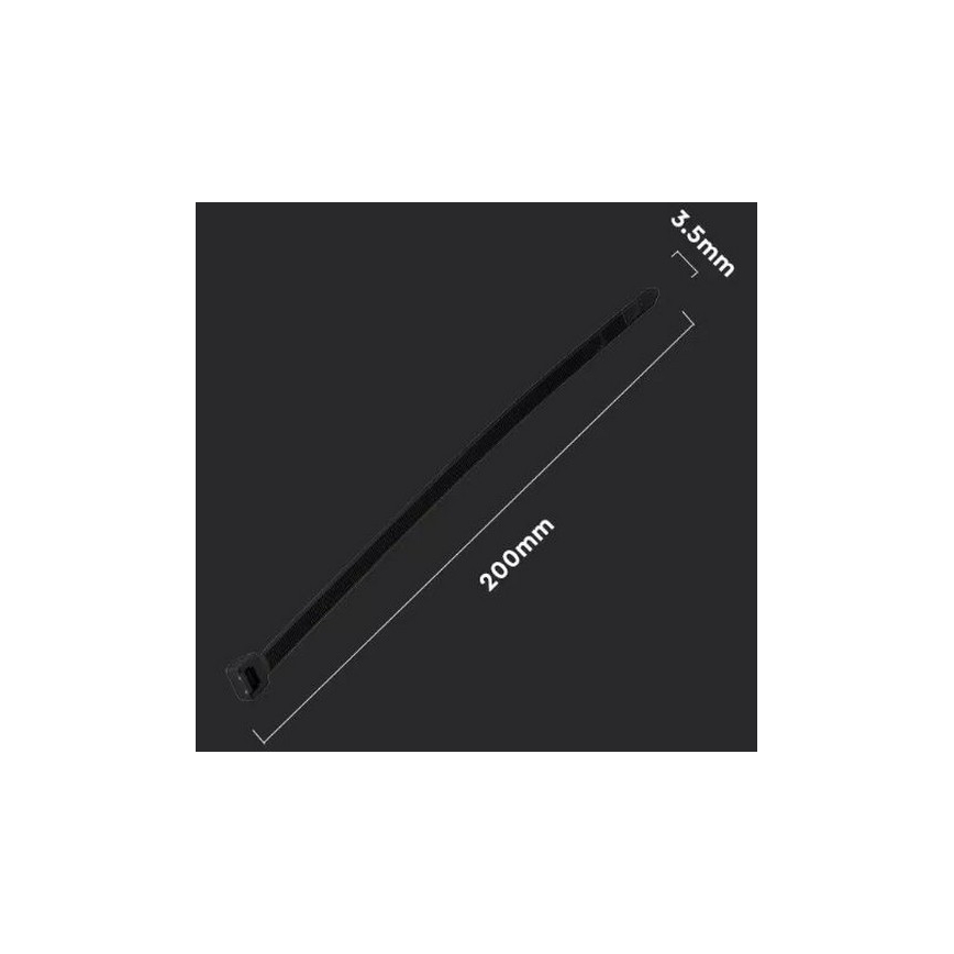 Plastične vezice 3,5x200mm 100kom crna