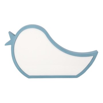 Plava dječja stolna lampa BIRD LED/12W/230V