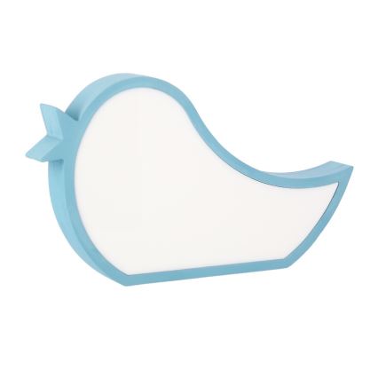 Plava dječja stolna lampa BIRD LED/12W/230V