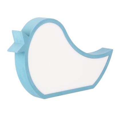 Plava dječja stolna lampa BIRD LED/12W/230V