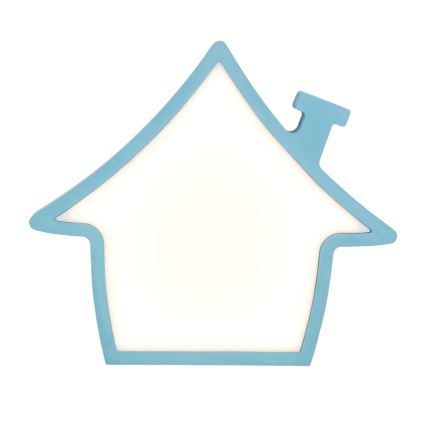 Plava LED dječja stolna lampa HOUSE LED/10W/230V