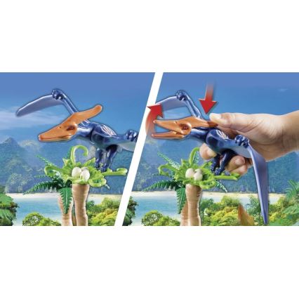 Playmobil - Dječji set helikopter s pterodaktilom 39 kom