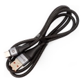 Pleteni USB kabel USB-A / USB-C konektor 18W 1m crna