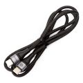 Pleteni USB kabel USB-C / USB-C konektor 60W 1m crna