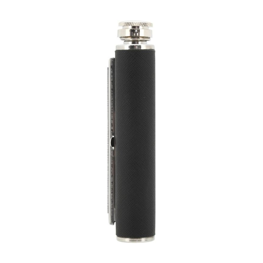 Pljoska s tabakerom 175 ml crna