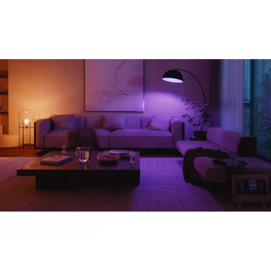 Početni paket Philips Hue WHITE AND COLOR AMBIANCE 2xE27/8,1W 1000-20000K + Hue Bridge