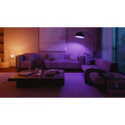 Početni komplet Philips Hue WHITE AND COLOR AMBIANCE 3xE27/8,1W 1000-20000K + Hue Bridge i prekidač za prigušivanje