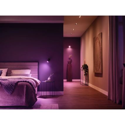 Početni set Philips Hue WHITE AND COLOR AMBIANCE 3xGU10/4,2W/230V 2000-6500K + Hue Bridge i prekidač za prigušivanje