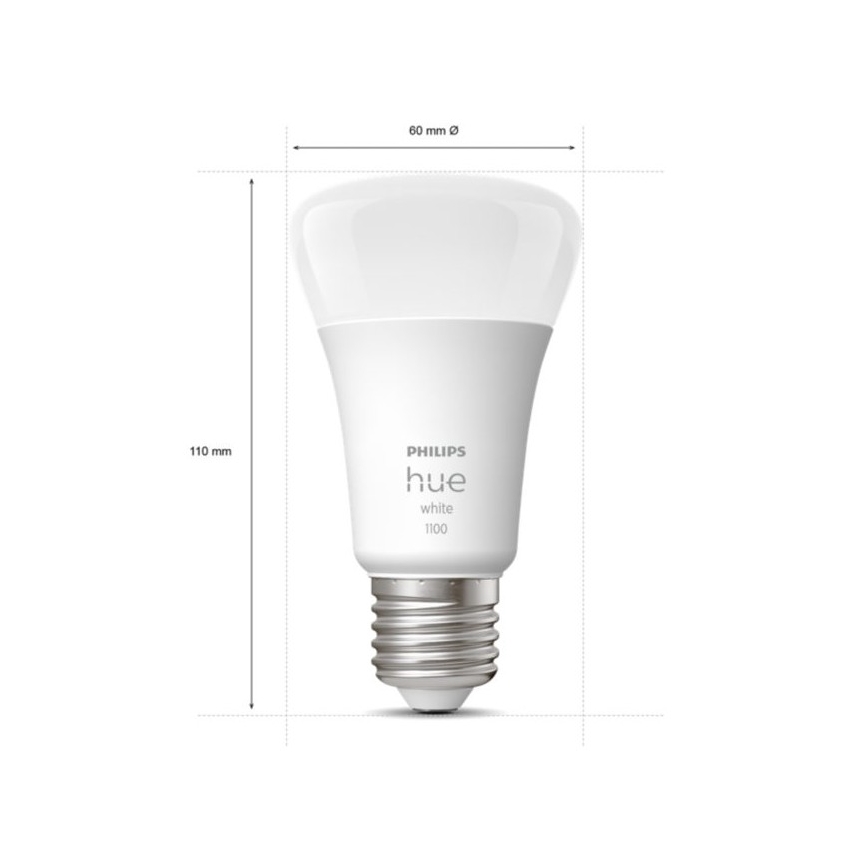 Početni komplet Philips Hue WHITE 3xE27/9,5W 2700K + Hue Bridge i prekidač za prigušivanje