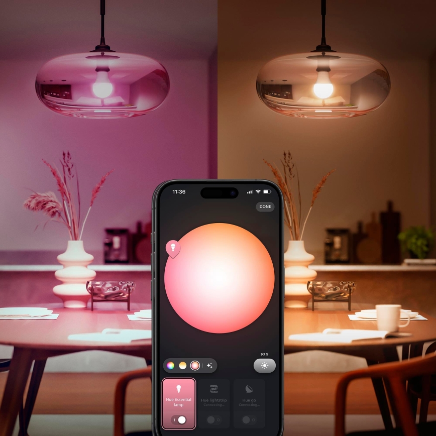 Početni paket Philips Hue White And Color Ambiance Essential 2xE27/8W/2300V 2200-6500K + Hue bridge