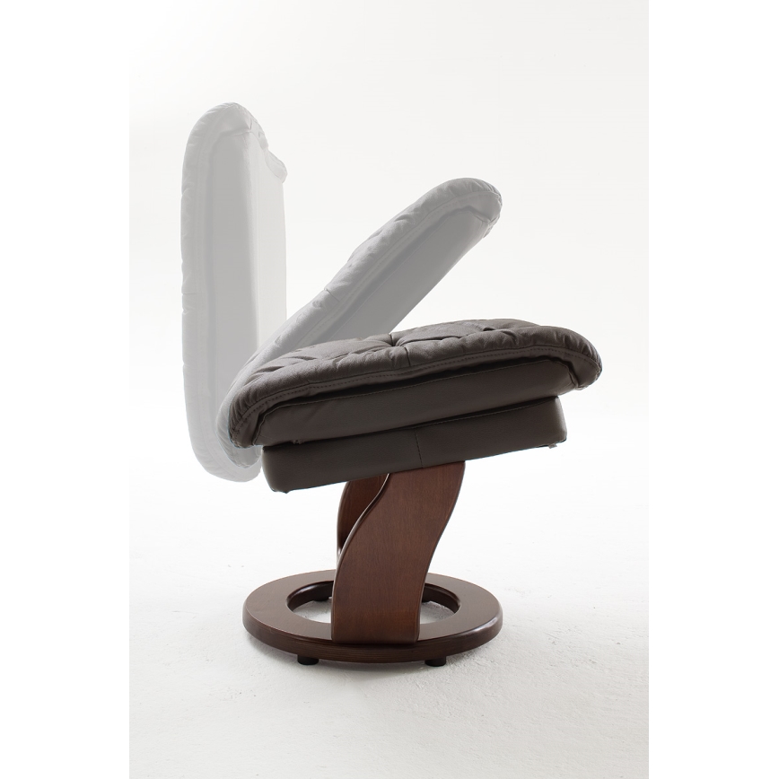 Podesiva fotelja HABI smeđa/orah