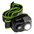 Podesiva LED punjiva čelna svjetiljka LED/10W/5V/3xAAA IP66 800 lm 1000 mAh