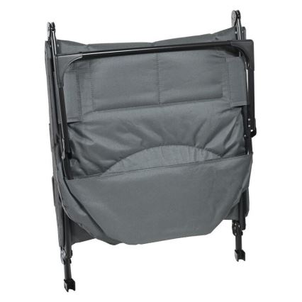 Podesiva sklopiva ležaljka za kampiranje, siva