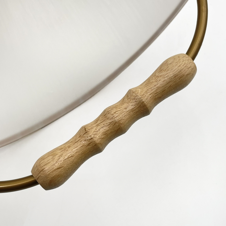 Podesivi luster RAMONA 1xE27/60W/230V smeđa/bijela/hrast