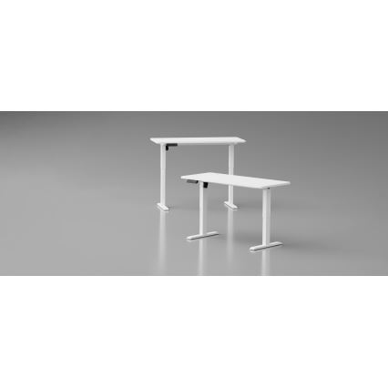 Visoko podesivi radni stol LEVANO 140x60 cm bijele boje