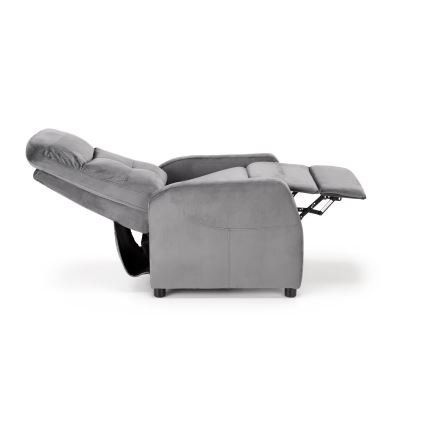 Podesivi sivi naslonjač FELIPE
