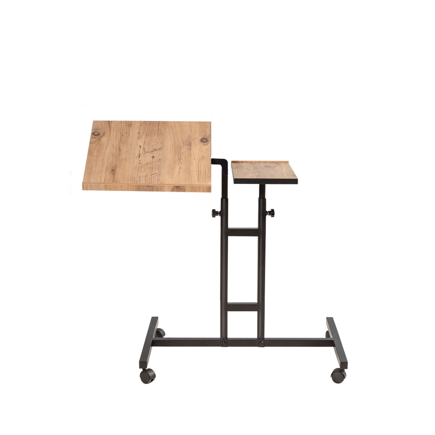 Podesivi stol GLEN 87x67 cm smeđa/crna