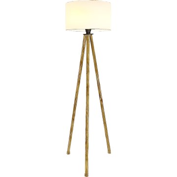 Podna lampa 1xE27/40W/230V bež/bijela