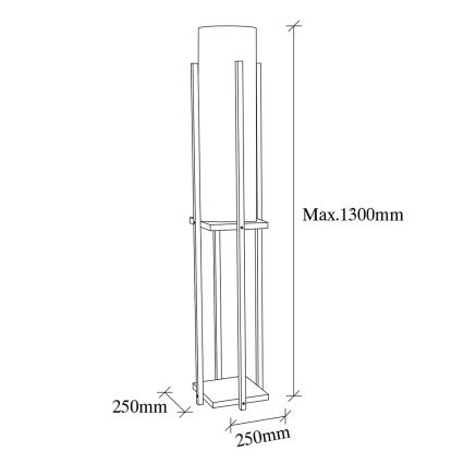 Podna lampa 1xE27/40W/230V bež