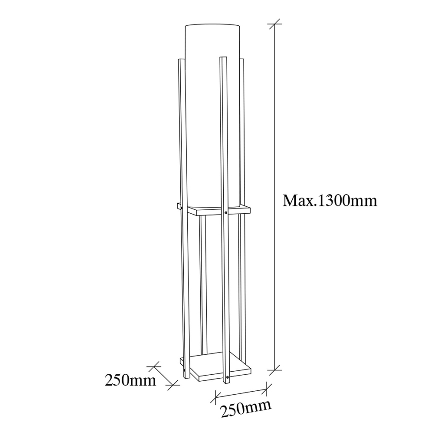 Podna lampa 1xE27/40W/230V bež
