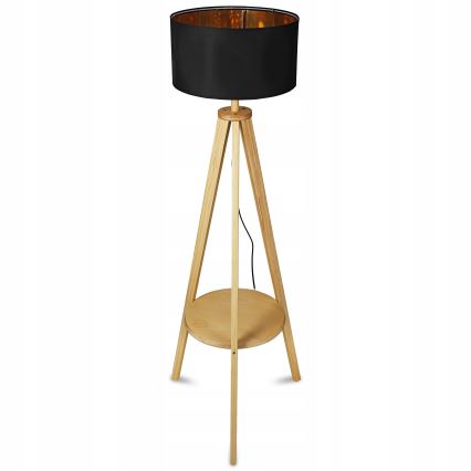 Podna lampa 1xE27/40W/230V crna