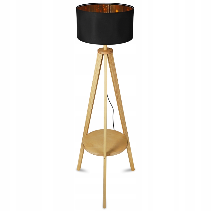 Podna lampa 1xE27/40W/230V crna