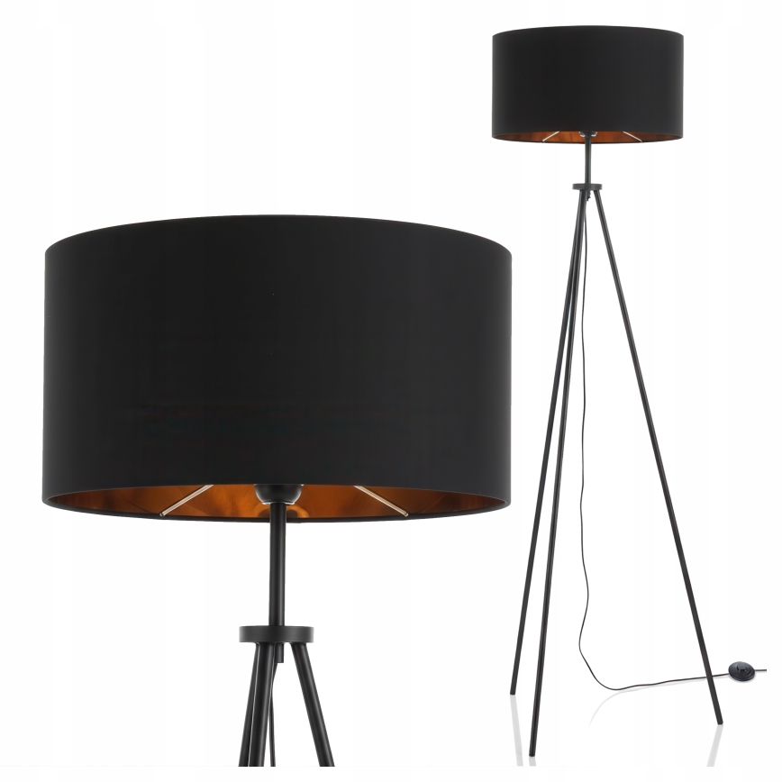 Podna lampa 1xE27/40W/230V crna