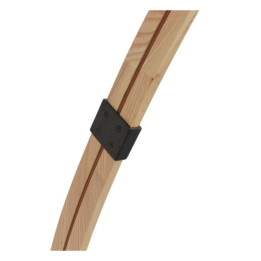 Podna lampa 1xE27/60W/230V jasen/crna