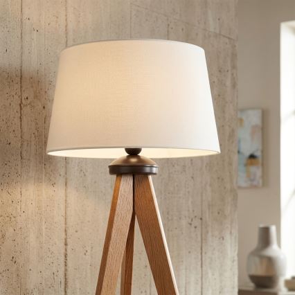 Podna lampa AIDA 1xE27/15W/230V hrast/krem