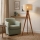 Podna lampa AIDA 1xE27/15W/230V hrast/rafija