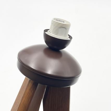 Podna lampa AIDA 1xE27/15W/230V hrast/rafija