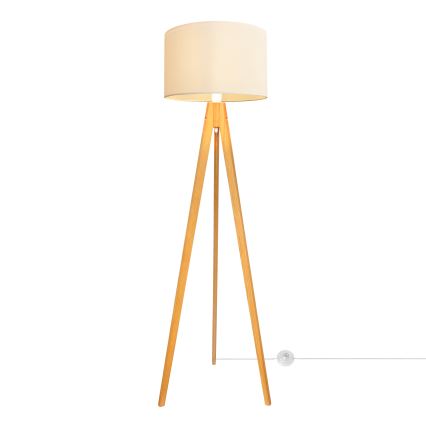 Podna lampa ALBA 1xE27/15W/230V krem/hrast
