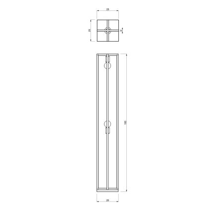 Podna lampa ARNOLD 2xE27/60W/230V crna