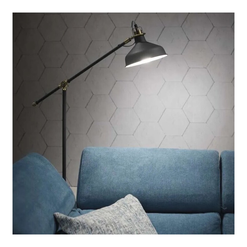Podna lampa ARTHUR 1xE27/25W/230V siva