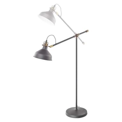 Podna lampa ARTHUR 1xE27/25W/230V siva