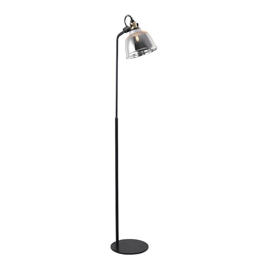 Podna lampa ASGARD 1xE27/11W/230V siva/crna/zlatna