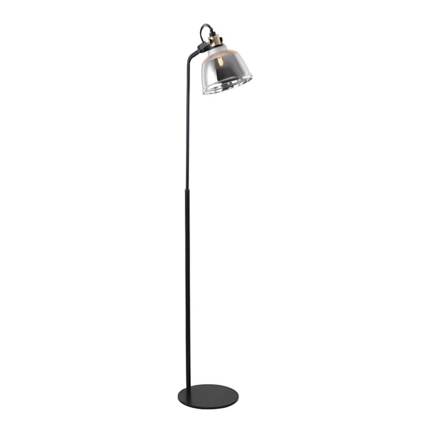 Podna lampa ASGARD 1xE27/11W/230V siva/crna/zlatna