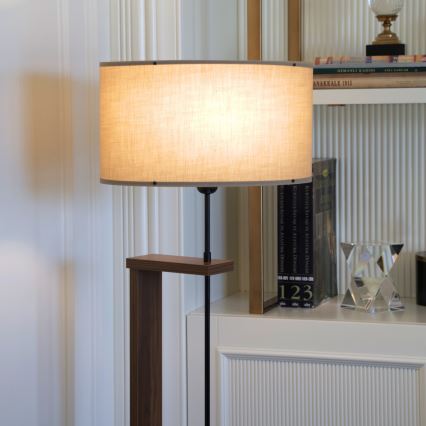 Podna lampa AYD 1xE27/40W/230V bež/smeđa