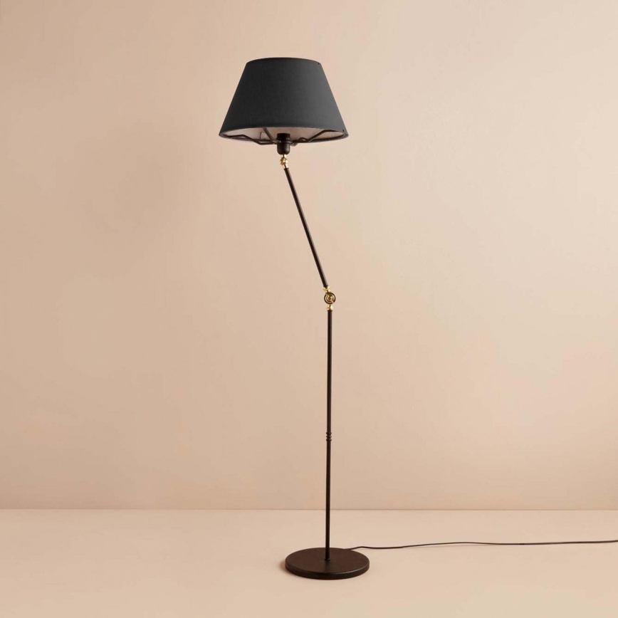 Podna lampa AYD 1xE27/40W/230V crna