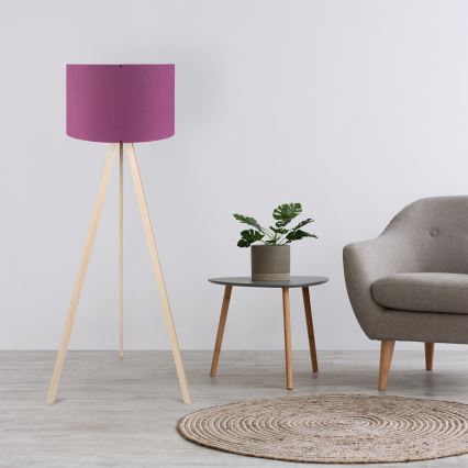 Podna lampa AYD 1xE27/40W/230V ljubičasta/bež