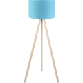 Podna lampa AYD 1xE27/40W/230V plava/biserno bijela